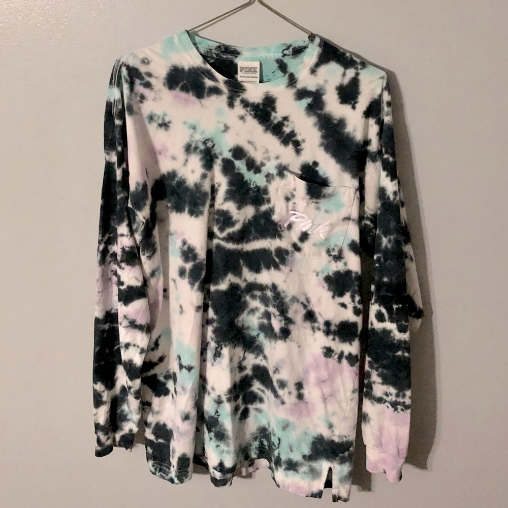 Tie dye long sleeve Victoria’s Secret Pink